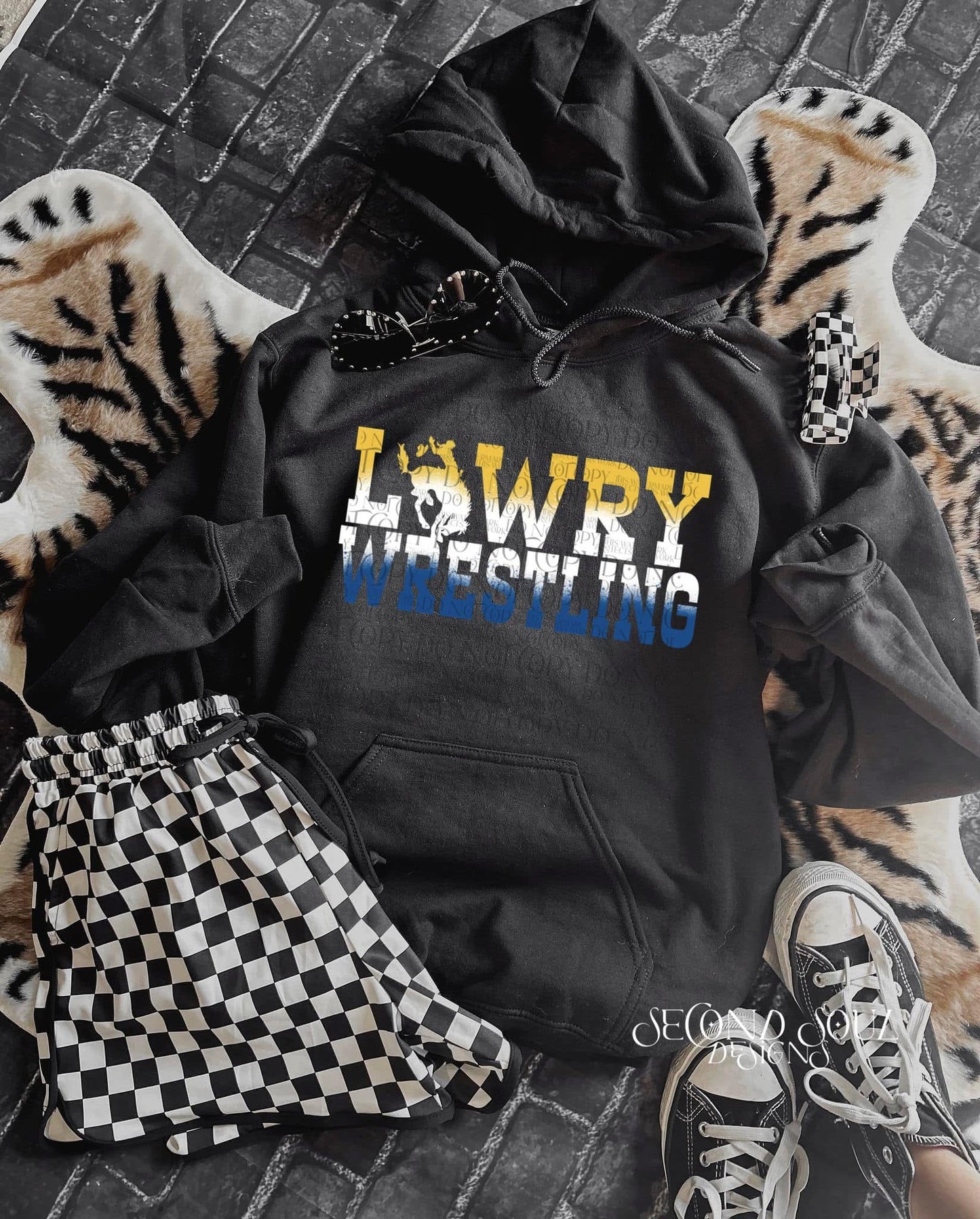 CUSTOM faded wrestling