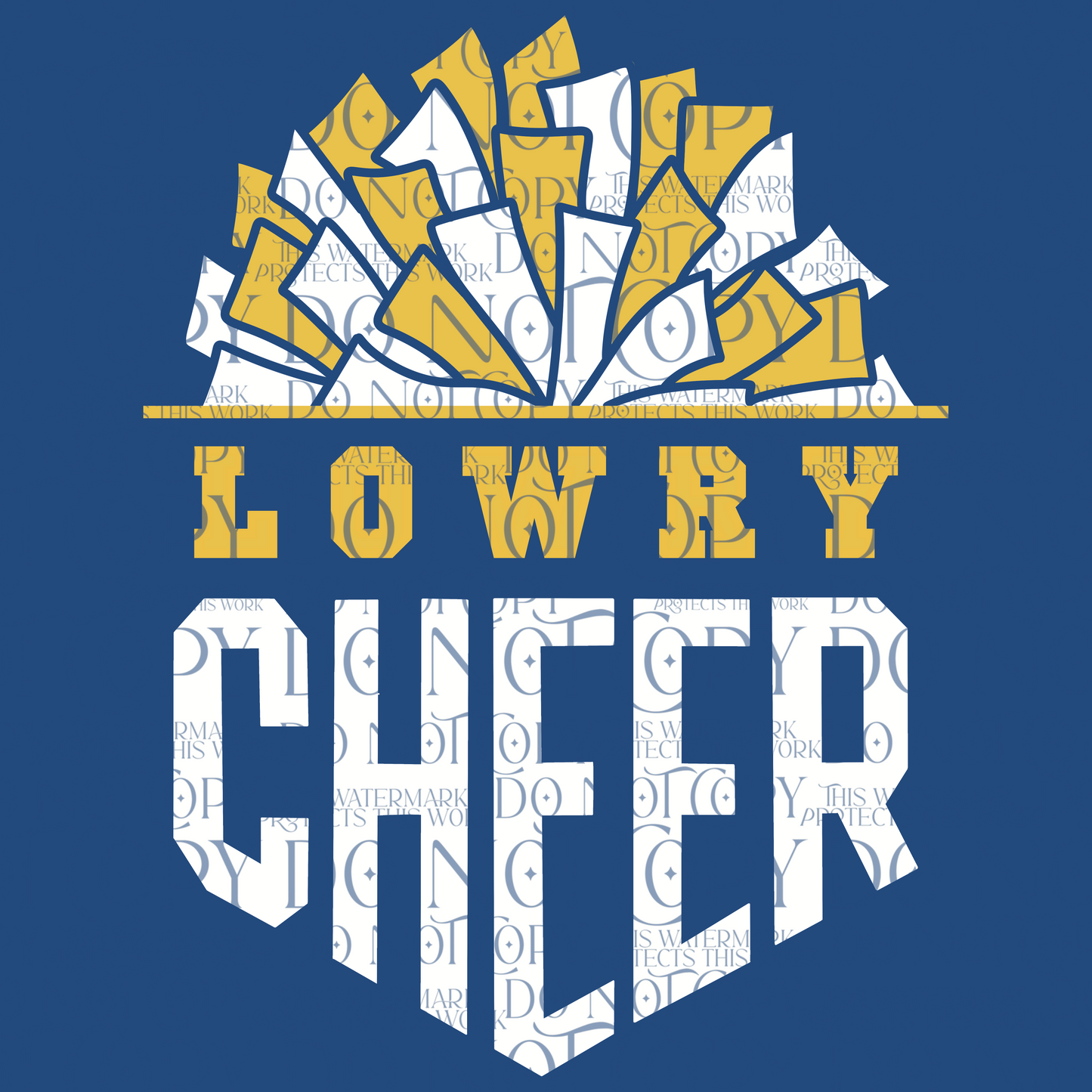 Custom cheer Pom