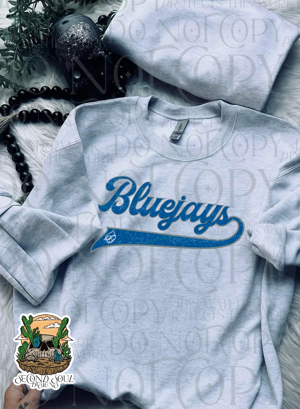 Bluejays Script- custom colorway