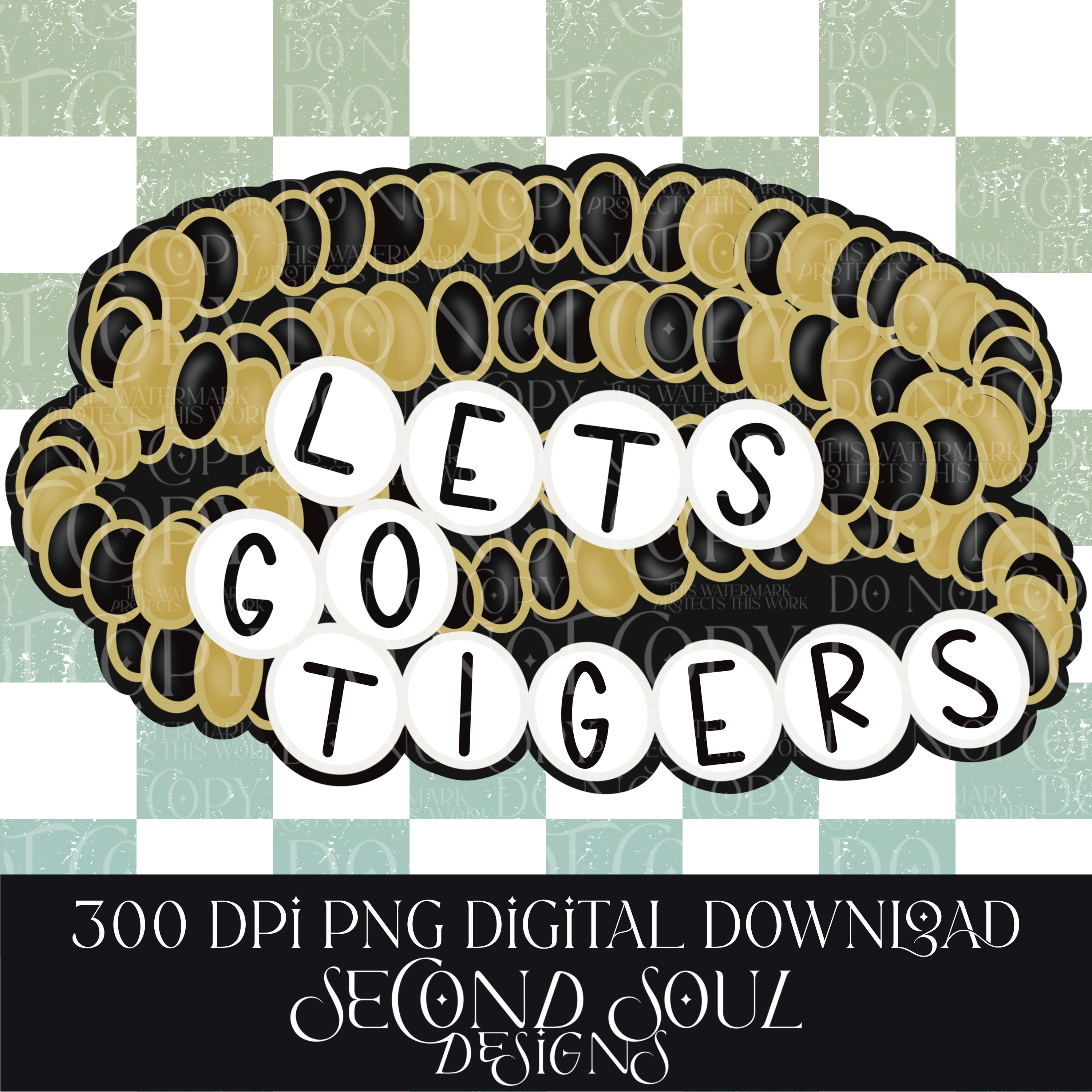 LETS GO custom school bracelets