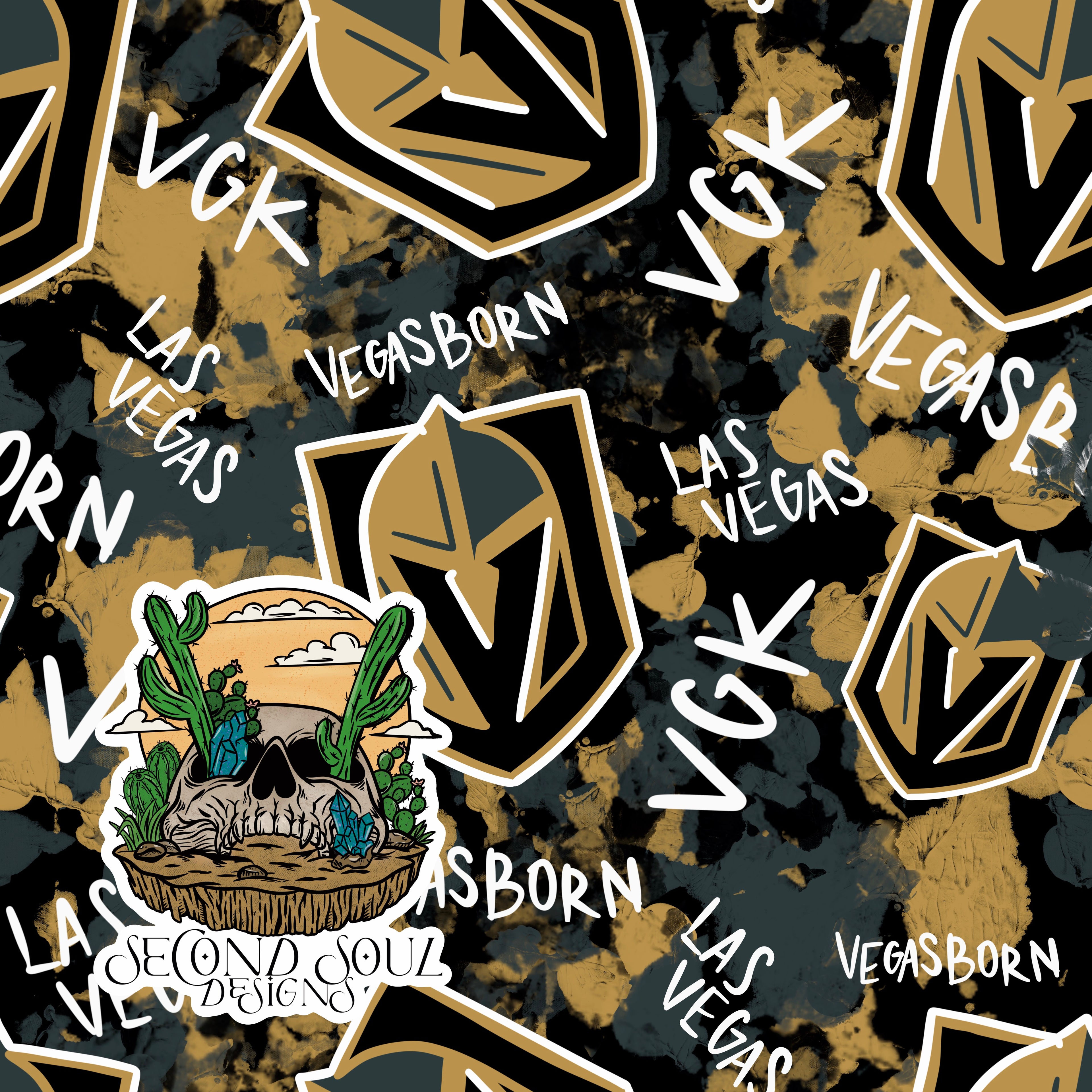 KNIGHTS SPLATTER SEAMLESS