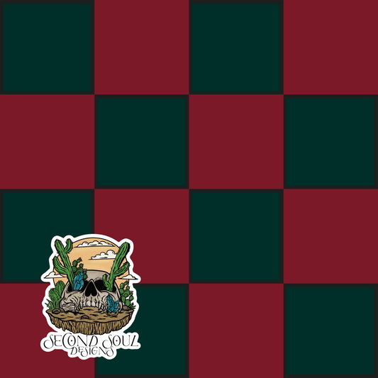 Festive checks Seamless pattern (multiple color ways available)