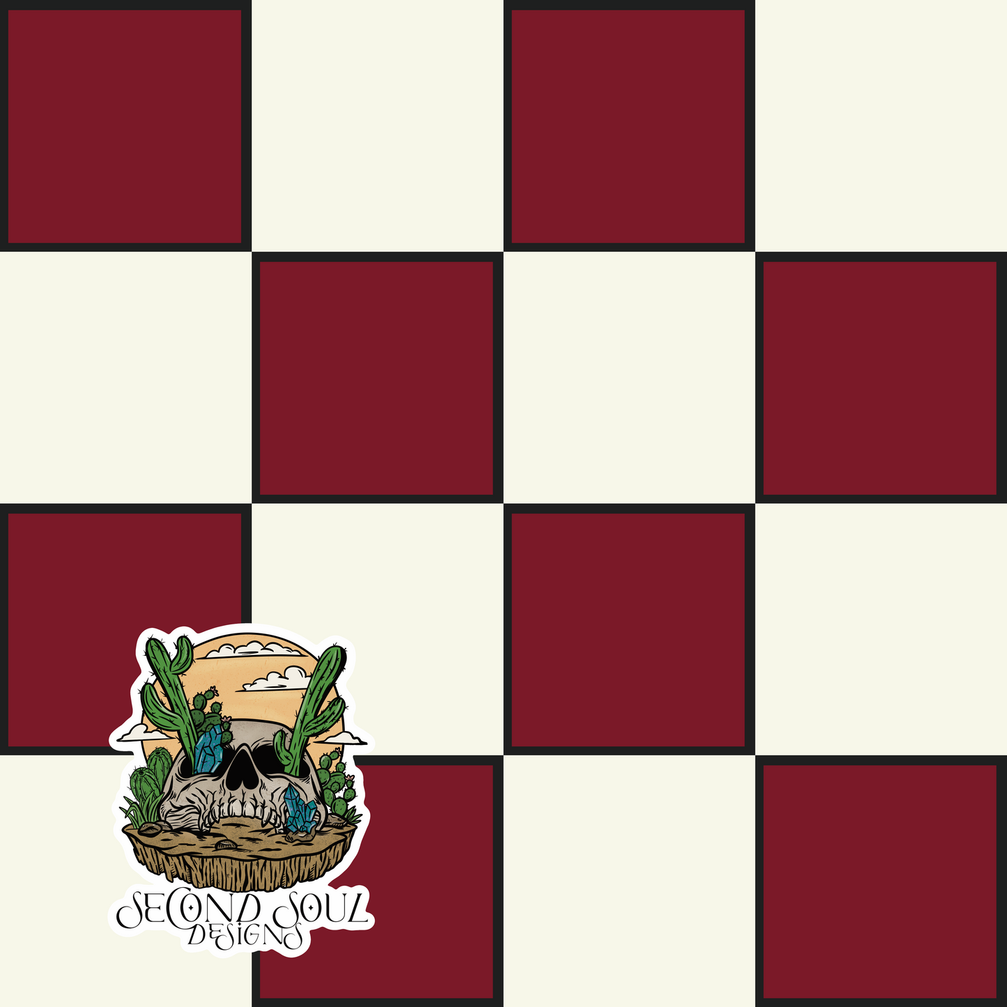 Festive checks Seamless pattern (multiple color ways available)