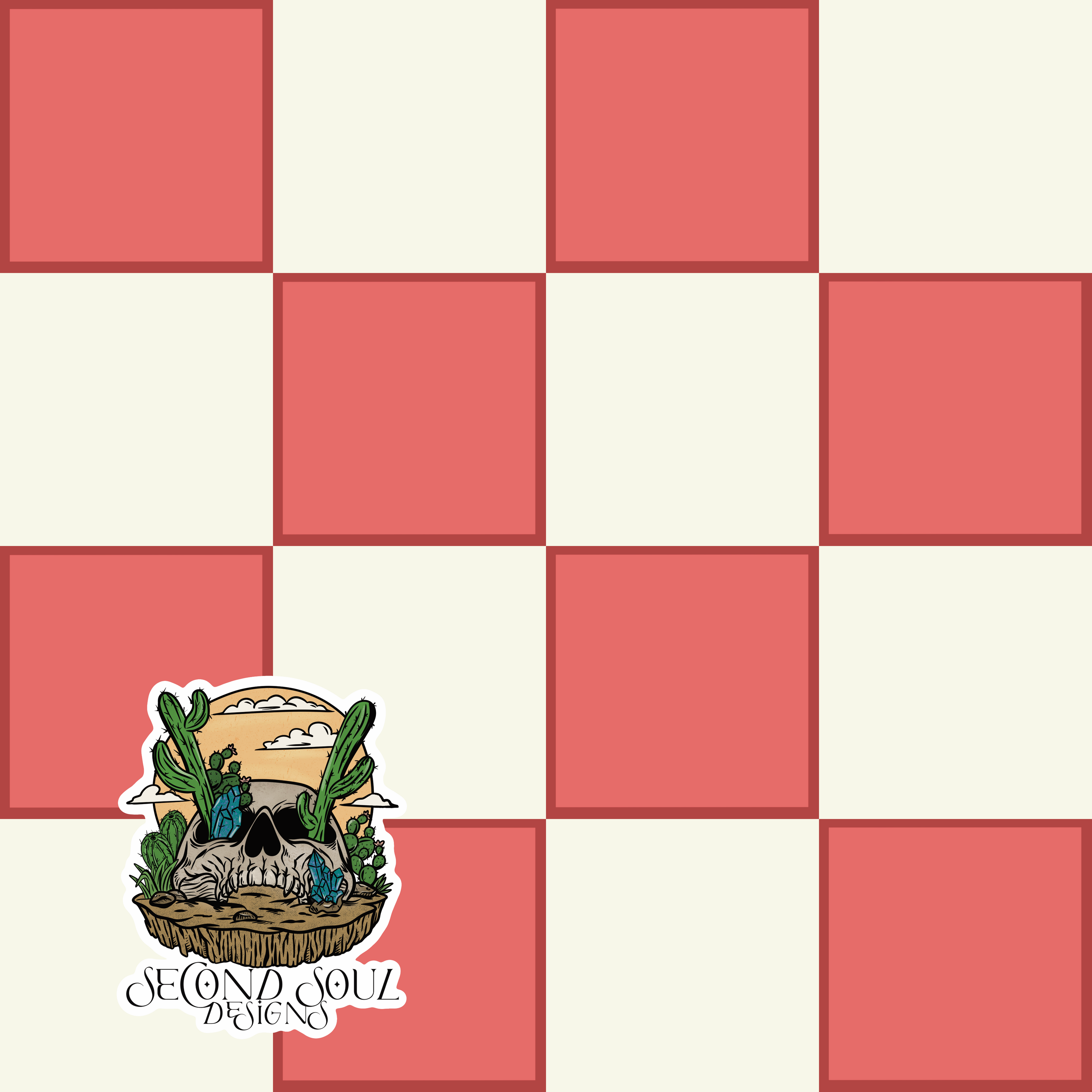 Rainbow Sherbet Checks Seamless pattern (multiple color ways available)