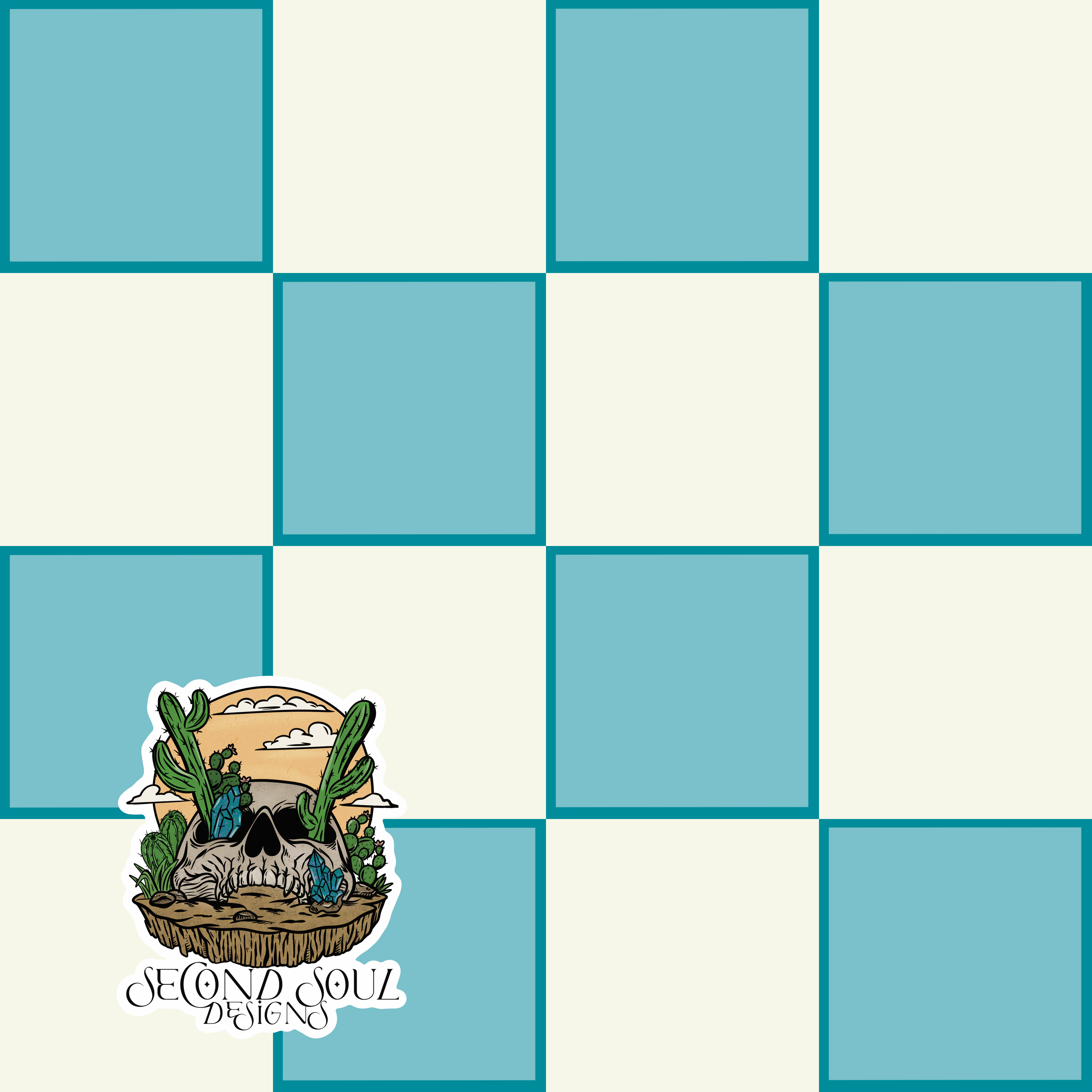 Rainbow Sherbet Checks Seamless pattern (multiple color ways available)