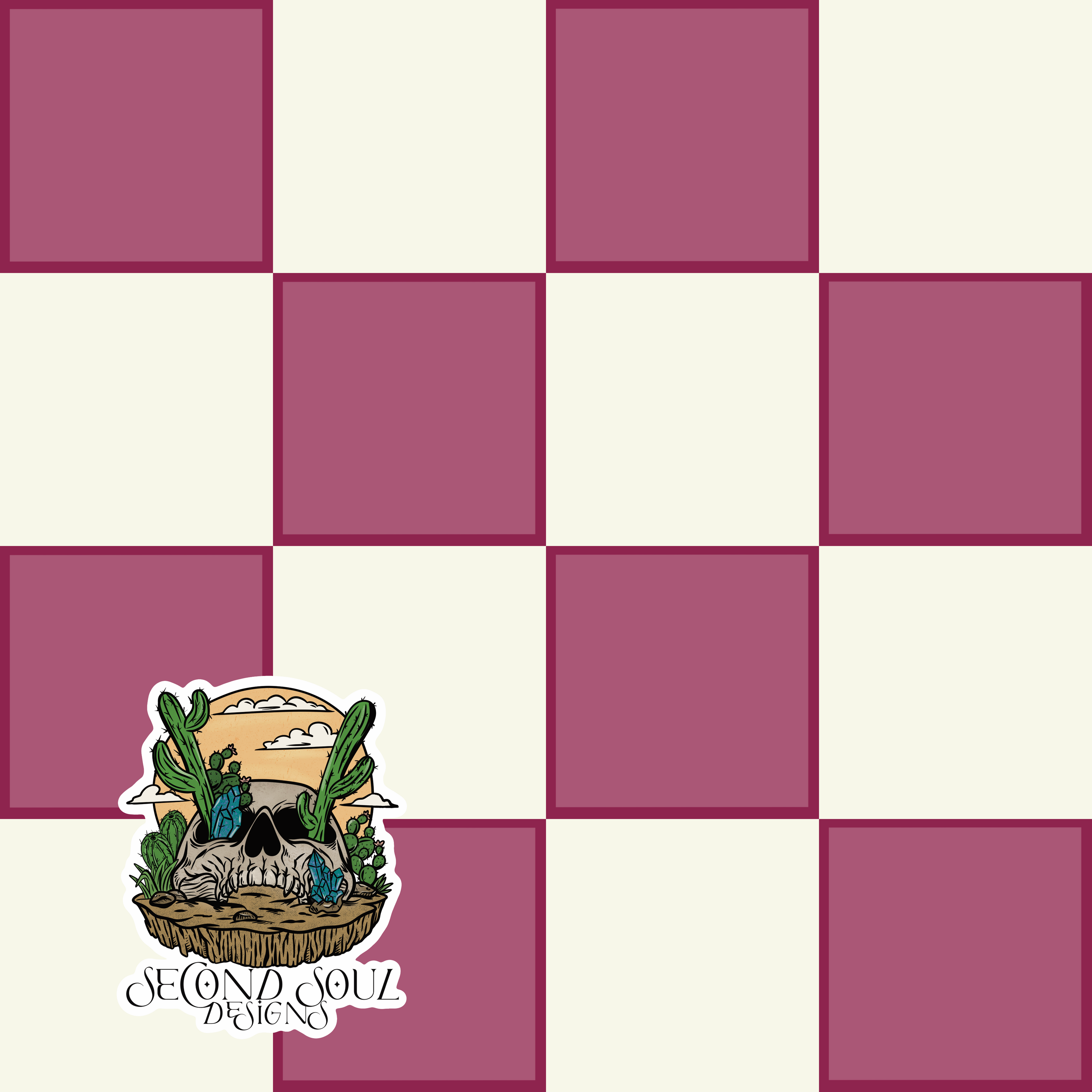 Rainbow Sherbet Checks Seamless pattern (multiple color ways available)