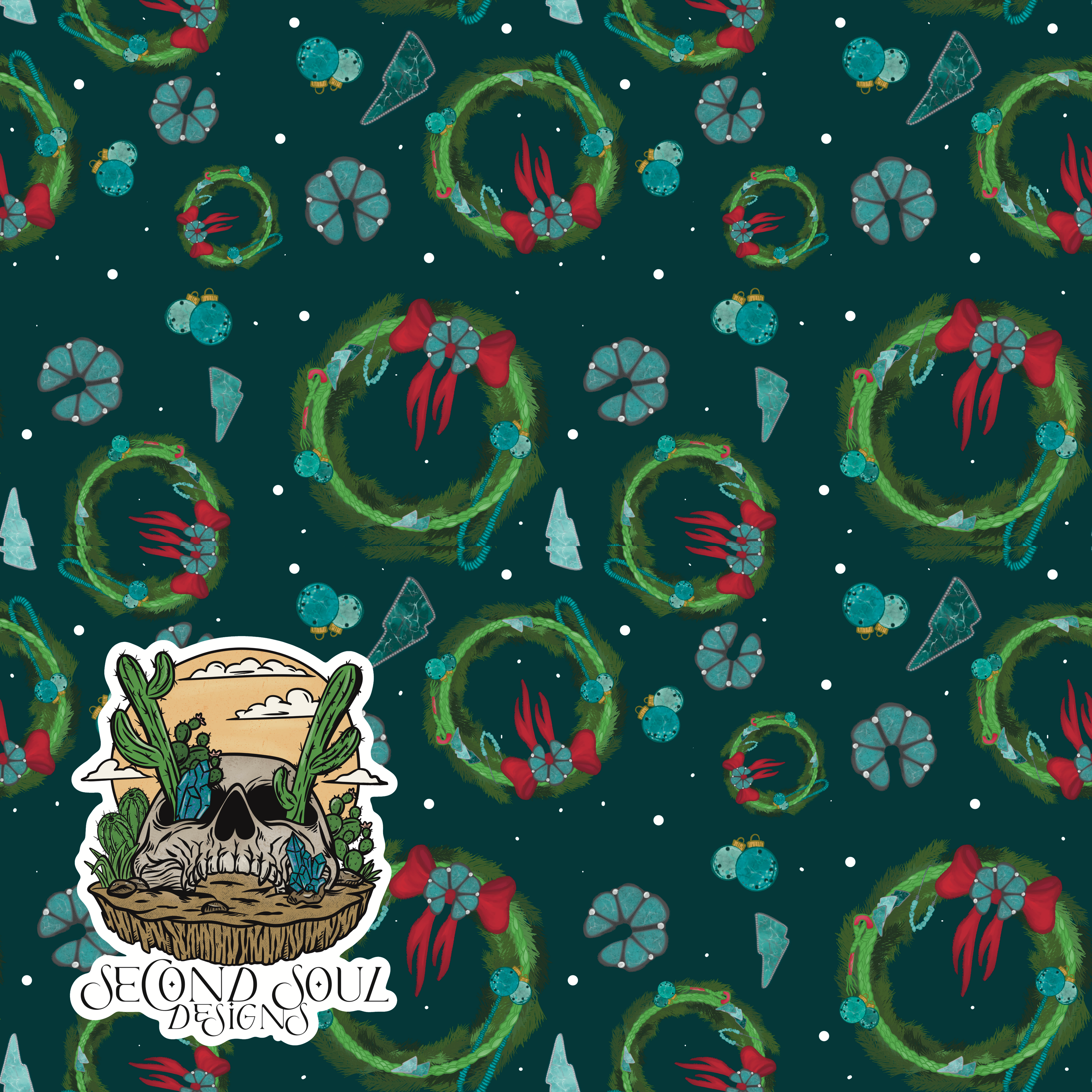 Christmas Wreath Seamless