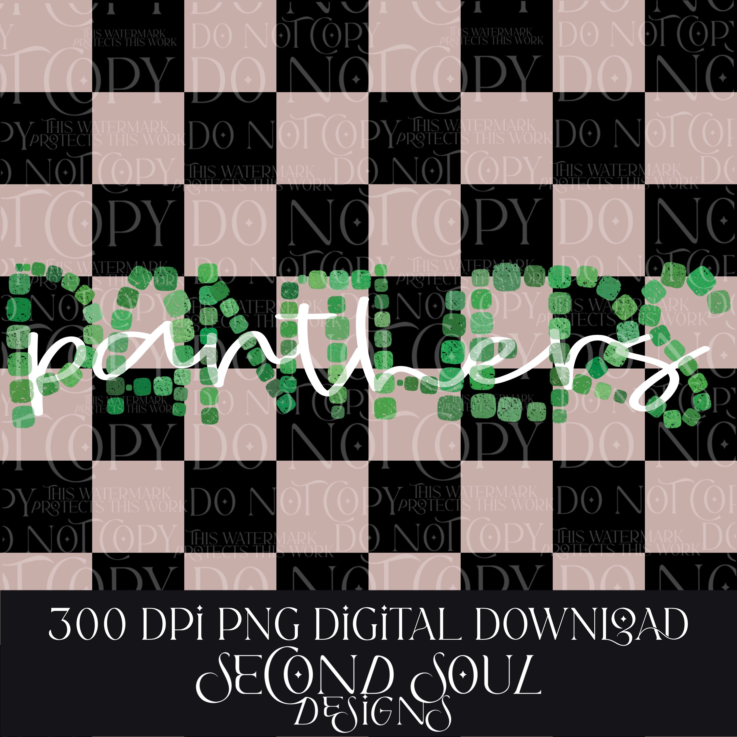 mosaic mascot- panthers